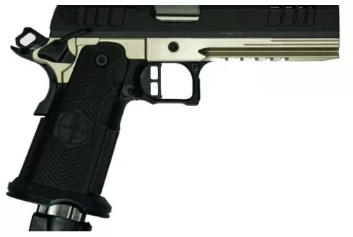 Glfa 1911ds Synergy 9mm 5" 20 Shot Blk Slide Platinum Frame