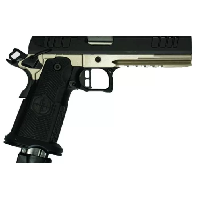 Glfa 1911ds Synergy 9mm 5" 20 Shot Blk Slide Platinum Frame