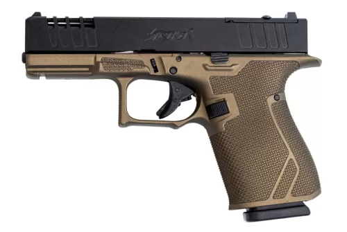 Glfa 19 Striker 9mm 4" 15 Shot - Black Slide Bronze Frame