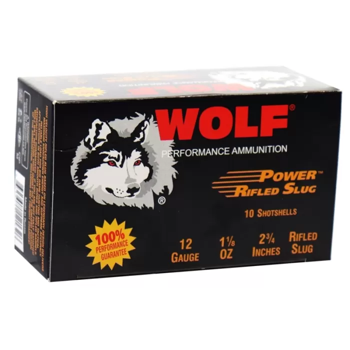 Wolf Power 12 Gauge Rifled Slug 2-3/4