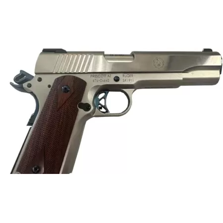 RUGER SR1911 TALO Exclusive 45 ACP 5in 7rd/8rd Mags Stainless/Cobalt Blue PVD Parts Semi-Auto Pistol (6799)