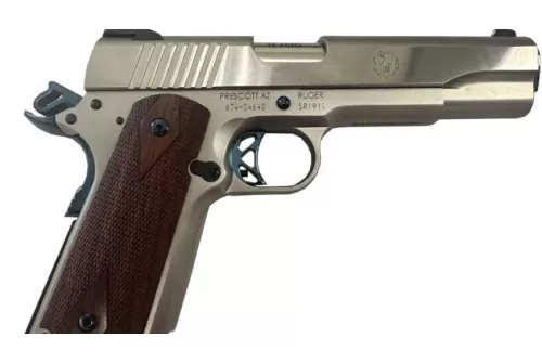 RUGER SR1911 TALO Exclusive 45 ACP 5in 7rd/8rd Mags Stainless/Cobalt Blue PVD Parts Semi-Auto Pistol (6799)