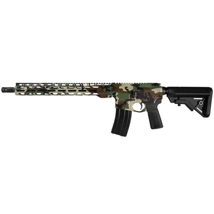 Radical Firearms "Woodland Camo" Mil Spec NATO Rifle 5.56mm 30rd Magazine(30) 16" Barrel Adjustable Stock Radical Firearms "Woodland Camo" Mil Spec NATO Rifle 5.56mm 30rd Magazine(30) 16" Barrel Adjustable Stock