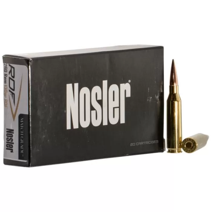 Nosler Match Grade 130 gr RDF .260 Rem Ammo, 20/box - 60138