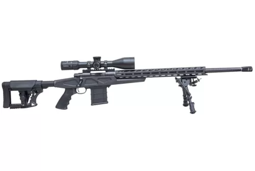 Howa M1500 APC Carbon Fiber Scoped 6.5 Creedmoor Blue/Black Rifle w/ Nikko Sterling 4-16x50 Scope