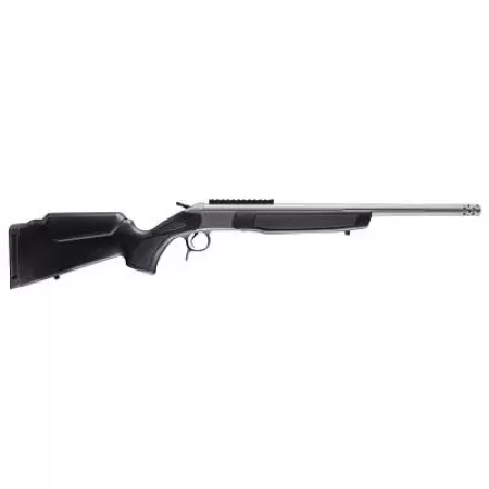 CVA Scout, Take-Down 360 Buckhammer, 20" Threaded Barrel, Stainless Steel Finish, Synthetic Stock, Black, Ambidextrous, Scope Rail, Muzzle Brake, 1 Round