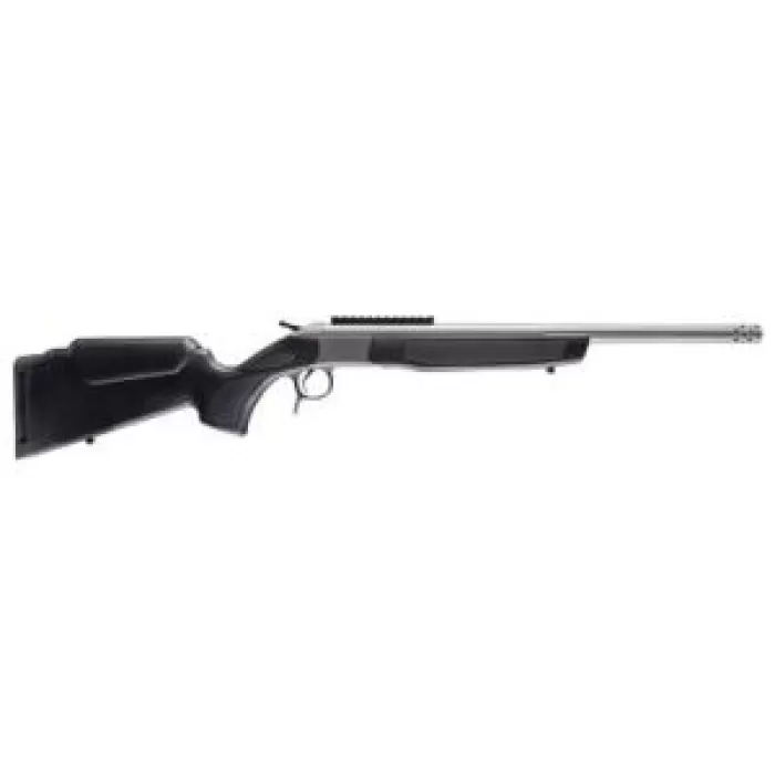 CVA Scout, Take-Down 400 Legend, 20" Threaded Barrel, Stainless Steel Finish, Synthetic Stock, Black, Ambidextrous, Scope Rail, Muzzle Brake, 1 Round