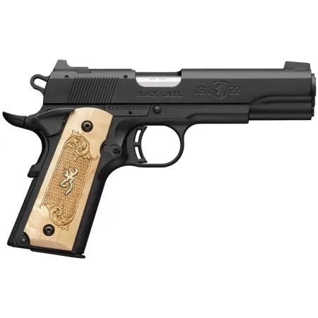 BROWNING 1911-22 Black Label Medallion Maple Full Size .22LR 4.25in 10rd Semi-Automatic Pistol (51067490)