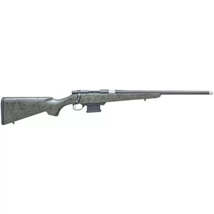 Howa HCE6ARCGRN 1500 Carbon Elevate 6mm ARC 20" Carbon Fiber Wrapped Threaded Barrel, Black Drilled & Tapped Steel Receiver, Fixed Stocky's OD Green w/Black Webbing Synthetic Stock, Right Hand