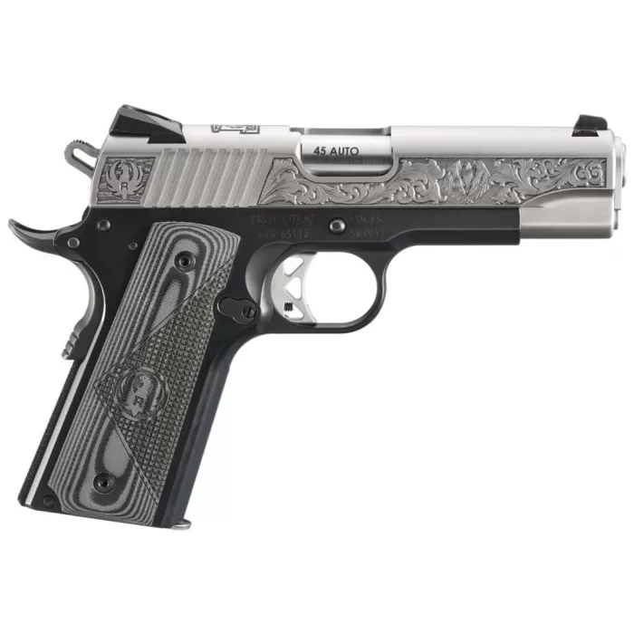 RUGER SR1911 Southport CT Edition Commander-Style 45 ACP 4.25in 2x 7rd Mags Semi-Auto Pistol (16705)