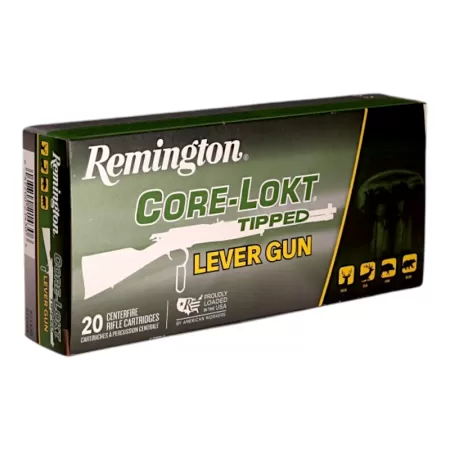 Remington Core-Lokt Tipped Lever Gun Ammunition 45-70 Govt 300gr PT 2100 fps 20/ct