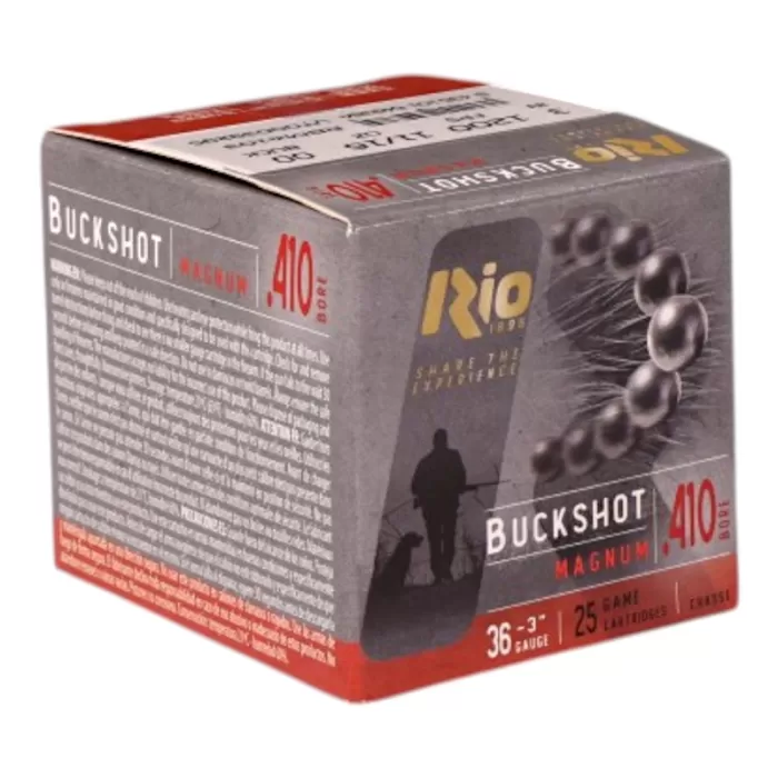 Rio Royal Buck Magnum 410 Shotshells 410ga 3'' 5plt 1200fps #00 25/ct