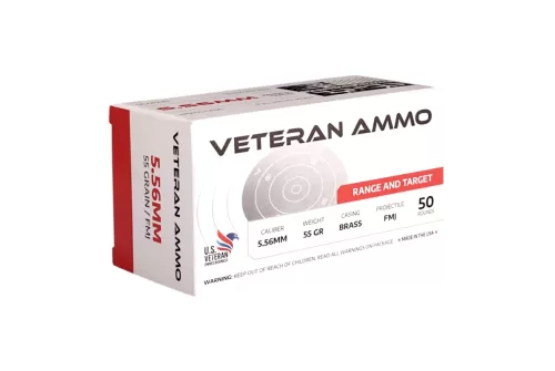 Hyperion Veteran 5.56x45mm NATO Ammo 55 Grain Full Metal Jacket - HMBX-556-55-50