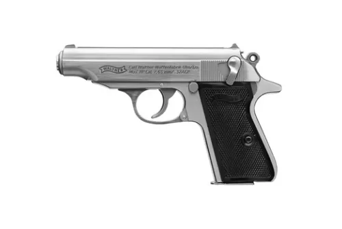 Walther PP Stainless Pistol 32 ACP 3.9 in. Stainless 8 rd.