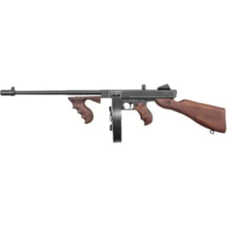 THOMPSON T5P 1927A-1C Lightweight 45 Cal 16.5in Walnut Grain Polymer Furniture Rifle  w/ 100rd Drum And 20rd Stick Magazine (T5P100D)
