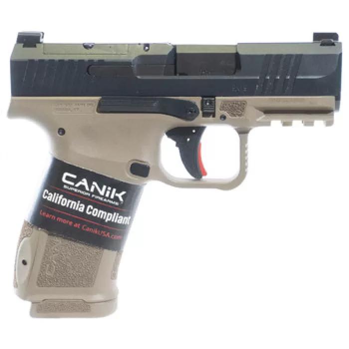 Canik Mete MC9 L Pistol 9mm 3.18 in . Black Slide / FDE Frame 10 Rd. CA Canik Mete MC9 L Pistol 9mm 3.18 in . Black Slide / FDE Frame 10 Rd. CA