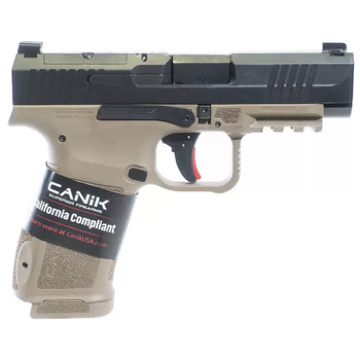 Canik Mete MC9 LS Pistol 9mm 3.63 in . Black Slide / FDE Frame 10 Rd. CA Canik Mete MC9 LS Pistol 9mm 3.63 in . Black Slide / FDE Frame 10 Rd. CA