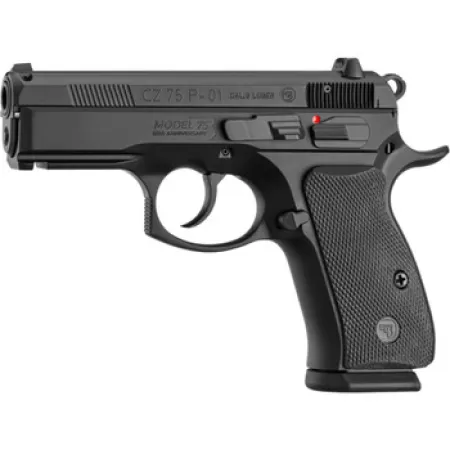 CZ 75 P-01 50th Anniversary Elite Pistol 9 mm 3.75 in. Black w/Decocker 15 rd.