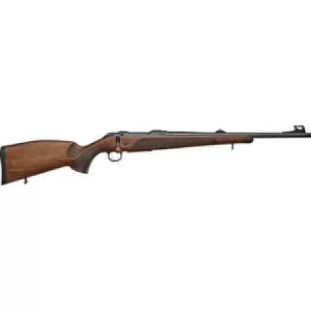 CZ 600 Plus Lux Rifle 30-06 Sprg 20in Walnut w/ Fiber Optic & Thread 5rd