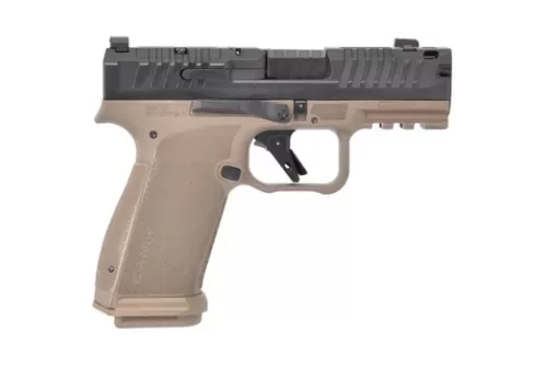 Canik METE MC9 Prime Pistol 9mm 3.64 in. FDE/BLK Compensated 17 rd