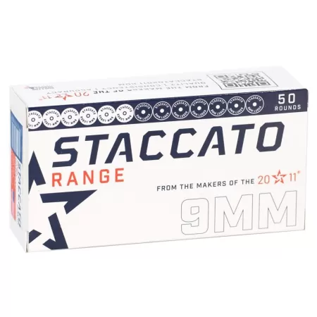 Staccato 919-LHA124FFMJ-STAC-R 9mm 124gr Range 50Rd