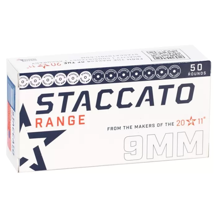 Staccato 919-LHA124FFMJ-STAC-R 9mm 124gr Range 50Rd