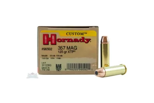 Hornady 357 Magnum 125gr XTP Custom Pistol Ammunition 25rds - 90502