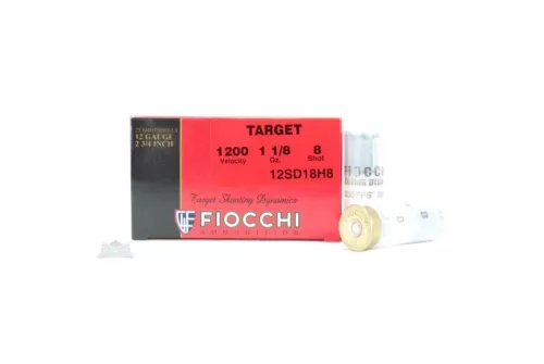 Fiocchi 12ga 2.75" 1-1/8oz #8 Target Shotshell Ammunition 25rds - 12SD18H8