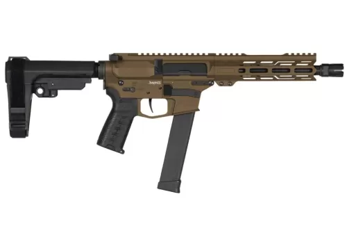CMMG Banshee Mk10 10mm 8in 15rd Midnight Bronze Semi-Auto Pistol w/ Ripbrace (10A570F-MB)