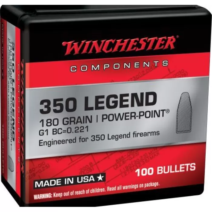 WINCHESTER AMMO 350 Legend FMJ 145gr 100rd/Box Bullets (WB350M145X) WINCHESTER AMMO 350 Legend FMJ 145gr 100rd/Box Bullets (WB350M145X)