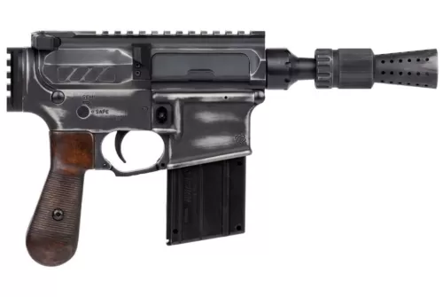 CMMG MK4 DL-44 Blaster 22LR Semi-Auto Pistol with Battleworn Armor Black Finish