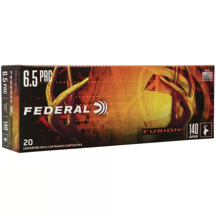 Federal Fusion 6.5prc 140gr Tipped Fusion 20rd 10bx/cs Federal Fusion 6.5prc 140gr Tipped Fusion 20rd 10bx/cs