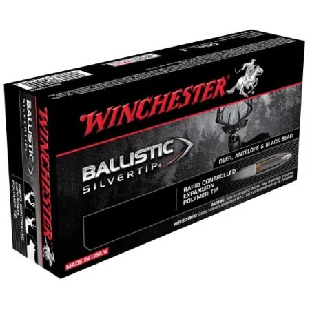 Winchester BALLISTIC SILVERTIP 6.5 PRC 140 Grain Silvertip Brass Cased Rifle Ammo, 20 Rounds, SBST65P