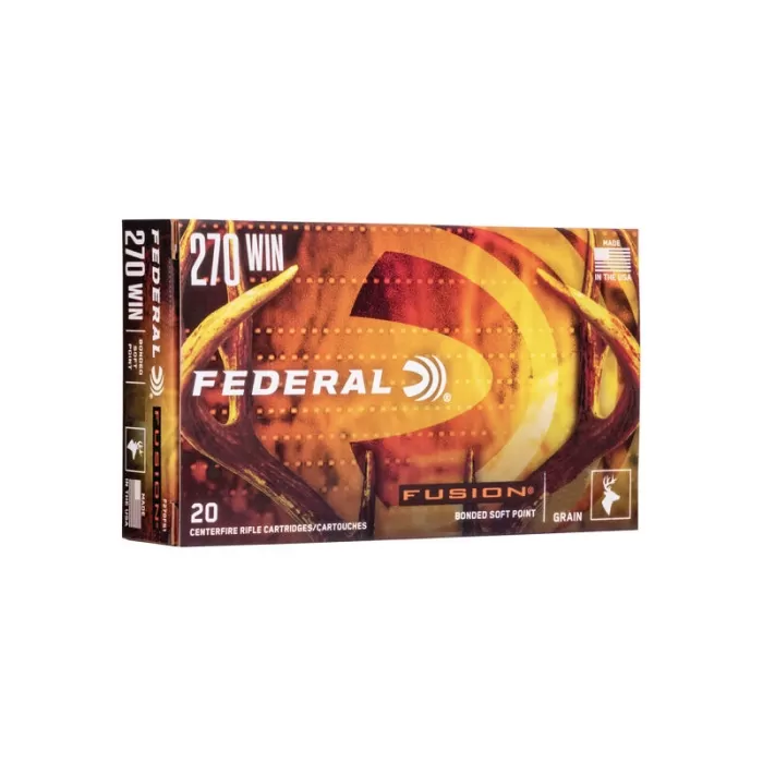 Federal Fusion 270 Win 150gr Tipped Fusion 20rd 10bx/cs Federal Fusion 270 Win 150gr Tipped Fusion 20rd 10bx/cs