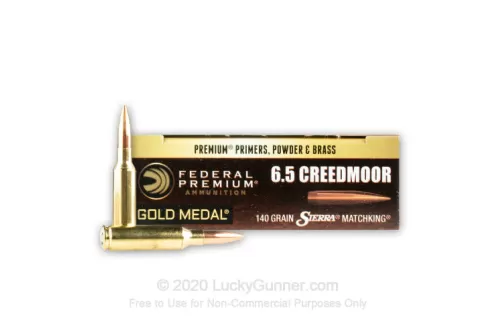 6.5 Creedmoor - 140 Grain HPBT Sierra Match King - Federal Gold Medal - 200 Rounds