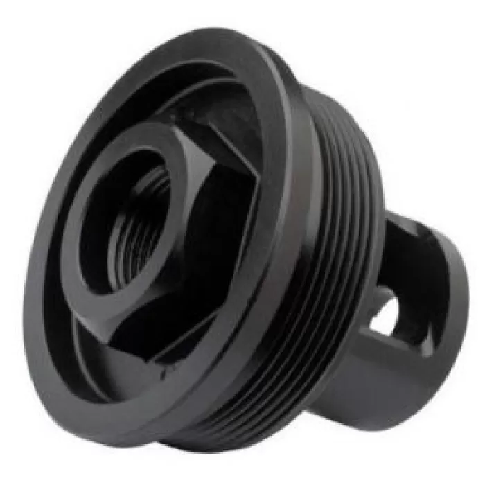 ADVANCED ARMAMENT COMPANY 65010 Flange Indexing DirectThread Adapter 1228 tpi Muzzle Brake Design for 13824 tpi Tubes UPC: 850036491538 ADVANCED ARMAMENT COMPANY 65010 Flange Indexing DirectThread Adapter 1228 tpi Muzzle Brake Design for 13824 tpi Tubes UPC: 850036491538