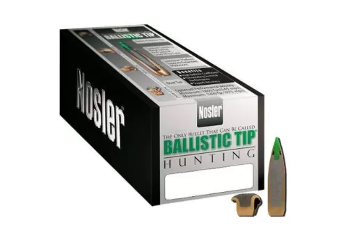 NOSLER Ballistic Tip Hunting .270 Caliber .277" 130Gr Spitzer 50rd Box Bullets (27130)