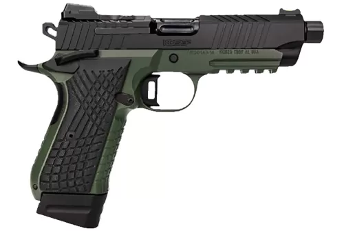Kimber 3100022 KDS9C TFS 9mm 15+1 18+1 4.60" Ranger Green/ Black Front and Rear Serrations Stainless Steel G-10 Grip