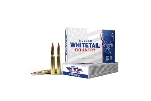 Nosler Whitetail Country Rifle Ammunition .270 Win 130gr SP 3060 fps 20/ct