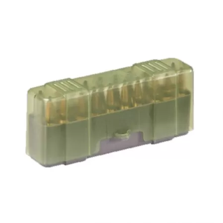 Plano Ammunition Box, Holds 20 Rounds of .220/.243/.257/.270/.300/.308/.444 Rifle Rounds, Charcoal/Green 122920