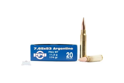 PRVI Partizan 7.65x53 Argentine 174gr FMJBT Ammunition 20rds - PP7.5