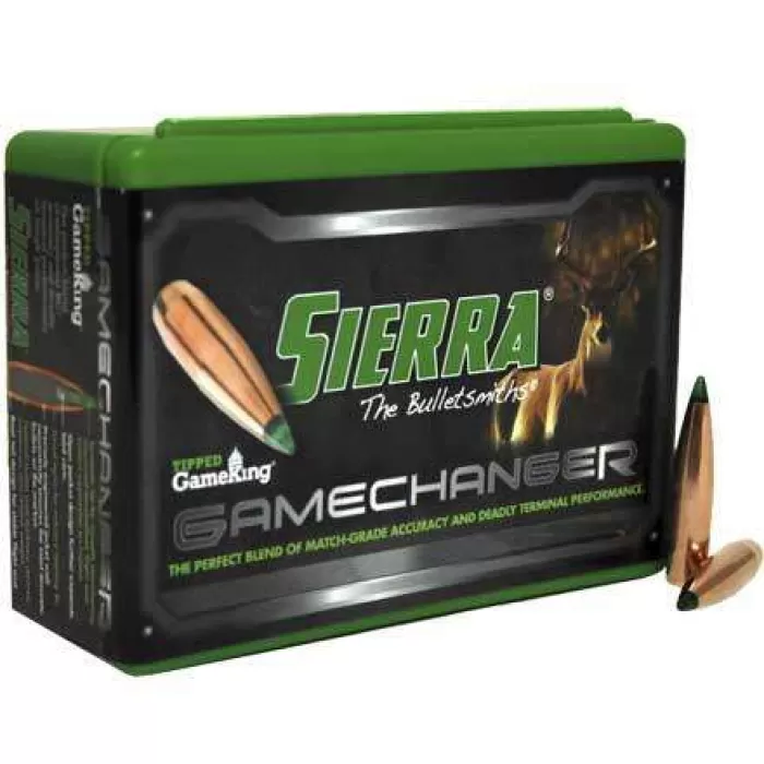 Sierra 4330 Tipped GameKing 6.5 Creedmoor .264 130 gr Boat Tail Hollow Point (BTHP) 100 Per Box Sierra 4330 Tipped GameKing 6.5 Creedmoor .264 130 gr Boat Tail Hollow Point (BTHP) 100 Per Box