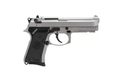 Beretta 92Fs Compact 9Mm FS W/Rail 10-Shot Inox Blk Rubber J90C9F21