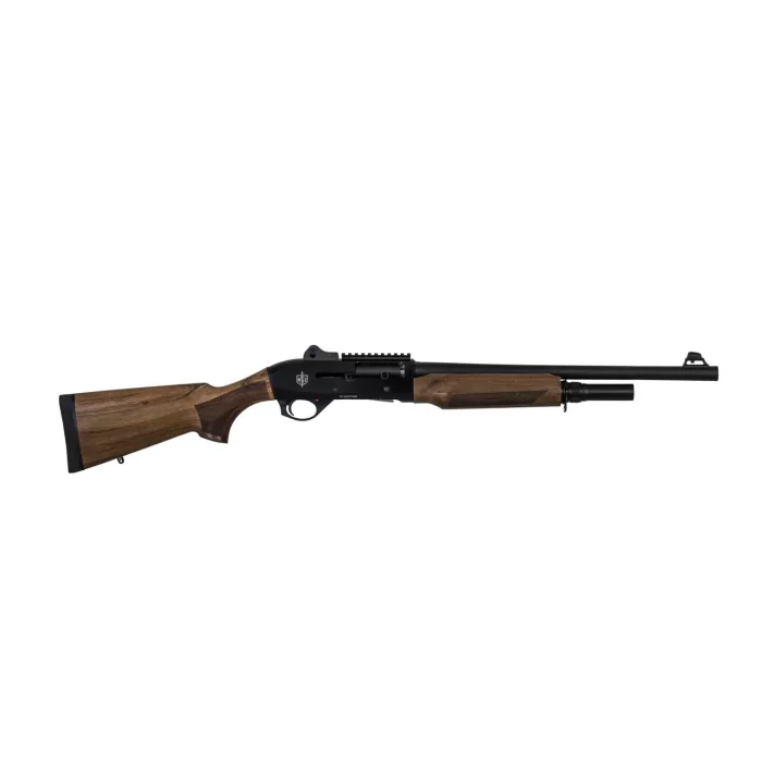 Mac Inertia Tactical Shotgun 12 GA 3" Chamber 5Rd Magazine 18.5" Barrel Walnut 21000122 Mac Inertia Tactical Shotgun 12 GA 3" Chamber 5Rd Magazine 18.5" Barrel Walnut 21000122
