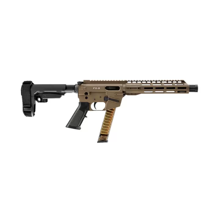 Freedom Ordance FX9P 9mm, 10" Barrel, SBA3 Brace, 31 rnd - FDE [MPN:FX9P10S-FDE]