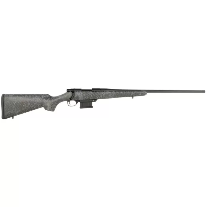 Howa HCE308GW 1500 Carbon Elevate 308 Win 5+1 24" Wrapped Carbon Fiber Threaded Barrel, Blued Drilled & Tapped Steel Receiver, Fixed Stocky's Black w/Gray Webbing Carbon Fiber Stock, Right Hand