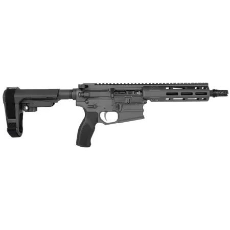 Cobalt Kinetics CKPROLITE30075CHARCOAL Pro Lite  300 Blackout 30+1 7.50" Black Melonite Barrel, Charcoal Aluminum Receiver w/Picatinny Rail, Black Polymer SB Tactical SBA3 Brace, Black Polymer Grip