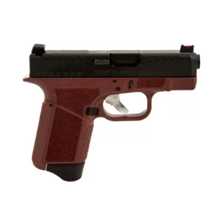 Gforce Arms GF932512CB Rapture  Sub-Compact Frame 9mm Luger 12+1 3.25" Black Steel Barrel, Black Steel Optic Cut/Serrated Slide, Red Cerakote Polymer Frame, Shield RMSc/RMR Footprint