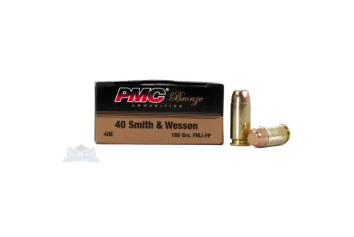 PMC 40E Bronze  40 S&W 180 gr Full Metal Jacket Flat Point (FMJFP) 50 Bx/ 20 Cs