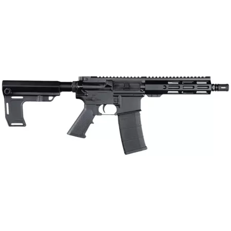 Andro Corp Industries 5568CBMPS ACI-15 CQB 5.56 NATO 30+1 8" Black Nitride Threaded Barrel, Black Anodized Aluminum Receiver w/Picatinny Rail, M-LOK Handguard, Black Polymer SBA3 Pistol Brace, A2 Grip